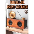 SOFRİVA Çalar Radyo Müzik Kutusu Nostaljik Hoparlör Speaker - RFIOVS6635-3125