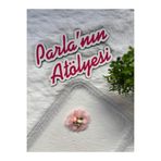 SOFT 0-3 yaş az saçlı ve saçsız pembe çiçekli tül çiçek bebek tokası