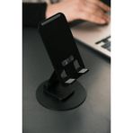 Soft 360° Döner Ayarlı Katlanabilir Telefon Tablet Standı Masaüstü Kaymaz Taşınabilir Siyah Tutucu