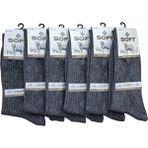 Soft 6'lı Lambswool Erkek Çorap - 41 - 45 - 00E-Gri