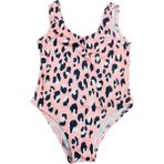 Soft and Baby Kız Çocuk Mayo Leopar-Flamingo Desenli - 5 - 6 Yaş - Pembe