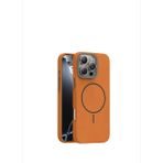 Soft Aura iPhone 15 Pro Magsafe Uyumlu Turuncu Telefon Kılıfı