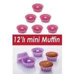 Soft Chef 12'li Silikon Klasik Kek Kalıbı