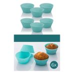 Soft Chef 6'lı Lüx Silikon Kek Kalıbı