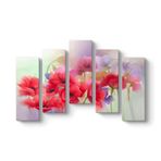 Soft Gelincikler Tablosu 112 x 72-5 Parçalı
