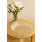 SOFT GOLD YALDIZLI 24 CM YUVARLAK SUNUMLUK SALATA/MEYVE KASESİ