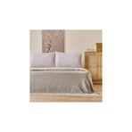 Soft Hevin Çift Kişilik Yatak Örtüsü - Antrasit - 220X240 cm - Çok Renkli - 100 x 120 cm