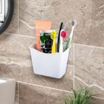 Soft Hom Yapışkan Bantlı Diş Fırçalık Organizer - Beyaz