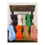 SOFT İPEK 5'li Paket Pamuklu Bambu Kraş Şal Dağıtmalık