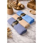 SOFT İPEK BAMBU KRAŞ ŞAL 3 ADET GRİ - TAŞ - BEBE MAVİSİ