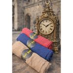 SOFT İPEK BAMBU KRAŞ ŞAL 3 ADET VİZON - LACİVERT - BORDO