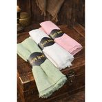 SOFT İPEK BAMBU KRAŞ ŞAL SU YEŞİLİ - TAŞ - PUDRA PEMBESİ