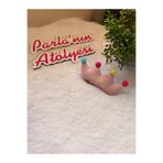SOFT Kız çocuk Timsah klipsi peluş taç şeklinde toka