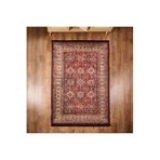 Soft Line Afgan Desenli Halı - Kırmızı - 160X230 Cm