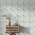 Soft Lotus Çiçekli Duvar Kağıdı, Kendinden Yapışkanlı Çok Amaçlı PVC Folyo, DIY Duvar Kağıdı (66x330 cm)