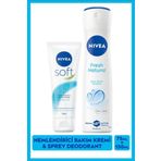 Soft Nemlendirici Bakım Kremi 75ml Ve Kadın Sprey Deodorant Fresh Natural 150ml, Ter Kokusu Karşıt