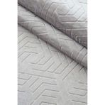 Soft Nest Dinarsu Armoni Gri Kaymaz Tabanlı Kesme Kabartmalı Salon Koridor Mutfak Halı - 120 x 500 cm