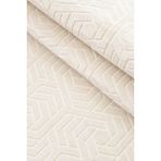 Soft Nest Dinarsu Armoni Krem Kaymaz Tabanlı Kesme Kabartmalı Salon Koridor Mutfak Halı - 100 x 375 cm