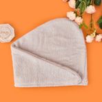 Soft Pamuk Saç Havlusu - Gri - 55X25 cm - 10 x 10 cm - Çok Renkli