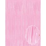 Soft Pembe Püsküllü Kapı Perdesi - Parti, Baby Shower, Cinsiyet Partisi 1x2 m (4887)