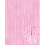 Soft Pembe Püsküllü Kapı Perdesi - Parti, Baby Shower, Cinsiyet Partisi 1X2 M Mirsm0010k-E218-P
