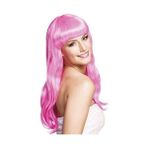 Soft Pembe Uzun Parti Peruğu - Renkli