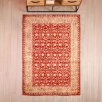 Soft Sultan Afgan Desenli Halı - Kırmızı - 160X230 Cm