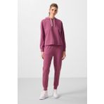 Soft Vişne Kapüşonlu Oversize Kadın Eşofman Takım - 95336