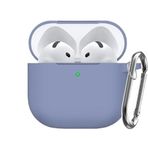 Soft Yumuşak Lansman Esnek Silikon Airpods 3 ile uyumlu İçi Kadife Kulaklık Kılıfı ve Karabina Anahtarlık (Petrol Mavisi, Airpods 3)