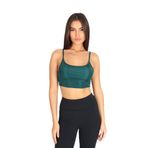 Softandbasic Crop Fit Yeşil Askılı Spor Bra Yeşil M