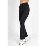 Softandbasic Ispanyol Paça Flare Yoga Tayt - Siyah