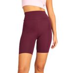 Softandbasic Kadın Bıker Toparlayıcı Spor Tayt Bordo L
