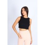 Softandbasic Kadın Siyah Basic Halter Yaka Esnek Biyeli Kaşkorse Kumaş Crop Top Body Atlet