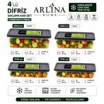 Softchef Derin Dondurucu Saklama Kabı 4 Ad 2500 Ml 1200 Ml 1170 Ml 1170 Ml