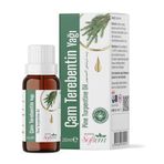 Softem Çam Terebentin Yağı 20 Ml | Doğal Uçucu Yağ ile Saç ve Cilt Bakımı | Saç Dökülmesine Karşı Destek, Şampuana Eklenebilir, Ferahlatıcı Etki, Distilasyonla Elde Edilmiş