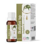 Softem Okaliptus Yağı 20Ml | Buhar Distilasyonu ile Elde Edilmiş Uçucu Yağ | Aromaterapi İçin Doğal Bitkisel Esans | Ferahlatıcı Koku ve Derin Nefes Etkisi