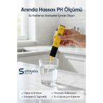 SoftHydra Profesyonel Dijital pH Ölçer - Otomatik Kalibrasyonlu Hassas Su Analiz Cihazı - Akvaryum, Havuz ve Arıtma Suyu İçin ATC Destekli pH Metre + 3 Adet Kalibrasyon Tozu ve Saklama Kutulu - Sarı - Siyah