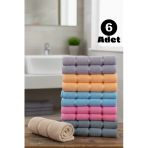 Softiva Pamuklu El Yüz Havlusu Seti 6’Lı Yumuşak Emici Banyo Mutfak Spor Ve Otel | 50X90cm