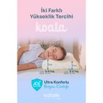 Softlife Koala Visco Çocuk Yastığı İki Farklı Yükseklikte Boyun Destekli Yastık 47x32x8/6cm