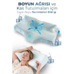 Softlife NOX ICE Soğutucu Kılıflı Ortopedik Visco Boyun Yastığı Memory Foam 64x38x12,5 cm