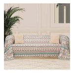 SoftMicro Etnik Desenli Boho180x300 cm Koltuk Örtüsü Şalı, Kanepe Örtüsü, Tv Battaniyesi Turkuaz