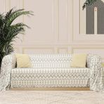 SoftMicro İskandinav Desenli 180x300 cm Koltuk Örtüsü Şalı, Kanepe Örtüsü, Tv Battaniyesi Gri