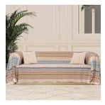 SoftMicro Missoni Zikzak Desenli 180x220 cm Koltuk Örtüsü Şalı, Kanepe Örtüsü, Tv Battaniyesi Çok Renkli