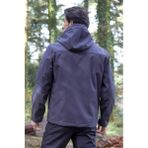 Softshell Erkek Mont Su Geçirmez Kapüşonlu Outdoor 350 Flam2 Fiyort Rüzgar Günlük - Gri - 3XL