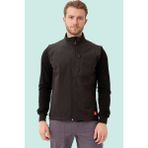 Softshell Erkek Yelek Kışlık Iş Güvenliği Salina Günlük Kullanıma Uygun Konforlu Kesim Fermuarlı - Siyah - 3XL