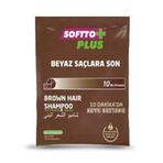 Softto Plus 25 ml Brown Hair Shampoo Kahverengi Beyaz Kapatıcı Şampuan