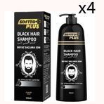 Softto Plus Black Hair Saç Siyahlaştırıcı 4x350 ml Şampuan