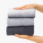 Softure 3’lü El Yüz ve saç Havlusu, Günlük Kullanım, 50x90 cm, Yumuşak, Dayanıklı, Hızlı Kuruyan, Ev Banyosu, Otel, Spa, Salon, Yoga, Seyahat için kullanıma uygun