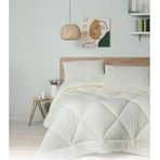 Softwash Çift Kişilik Yorgan Seti Ekru 180x200 Lastikli Çarşaf