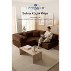 Sofya Küçük Köşe | Aktivite Koltuğu | Oyun Koltuğu | Sünger Koltuk | Sinema Koltuğu. 180x180 CM (Bej)